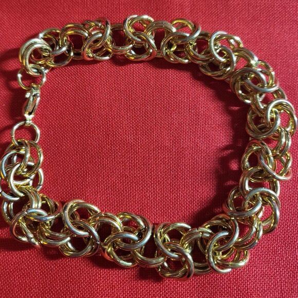 Stainless Steel Byzantine Weave Chainmail Bracelet - Picture 3 of 4